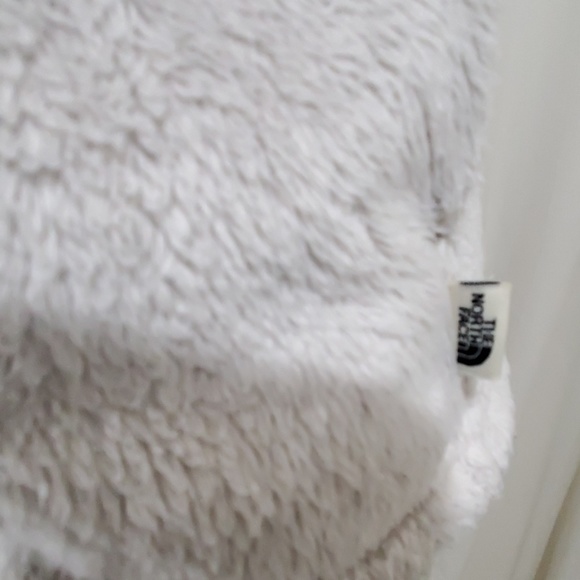 NORTH FACE Cream Fleece Vest Size SP - Picture 6 of 7